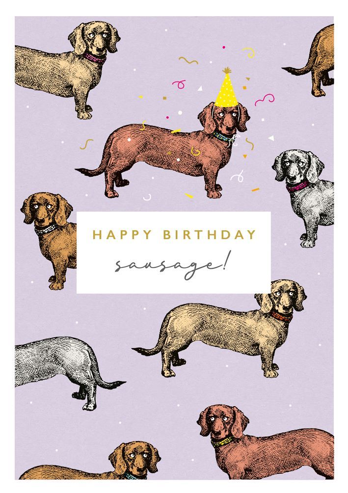 英國 ART FILE 生日卡/ Happy Birthday Sausage!