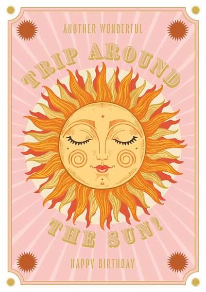 英國 ART FILE 生日卡/ Another Wonderful Trip Around the Sun! Happy Birthday