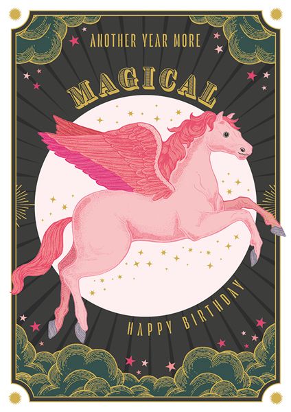英國 ART FILE 生日卡/ Another Year More Magical, Happy Birthday