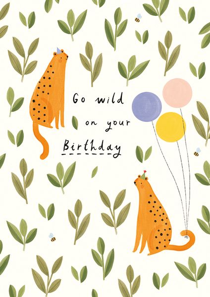 英國 ART FILE 生日卡/ Go Wild on Your Birthday