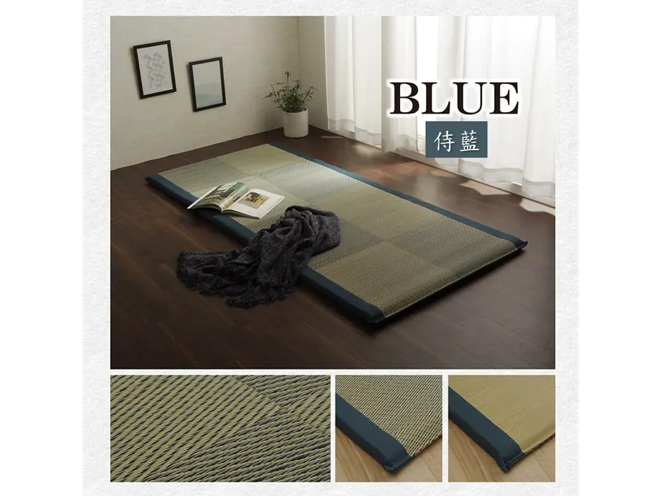 IKEHIKO 藺草睡墊NOA 侍藍 90x200cm