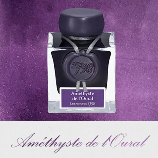 法國JACQUES HERBIN 50ml 1798限定款瓶裝墨水/ 烏拉爾紫水晶