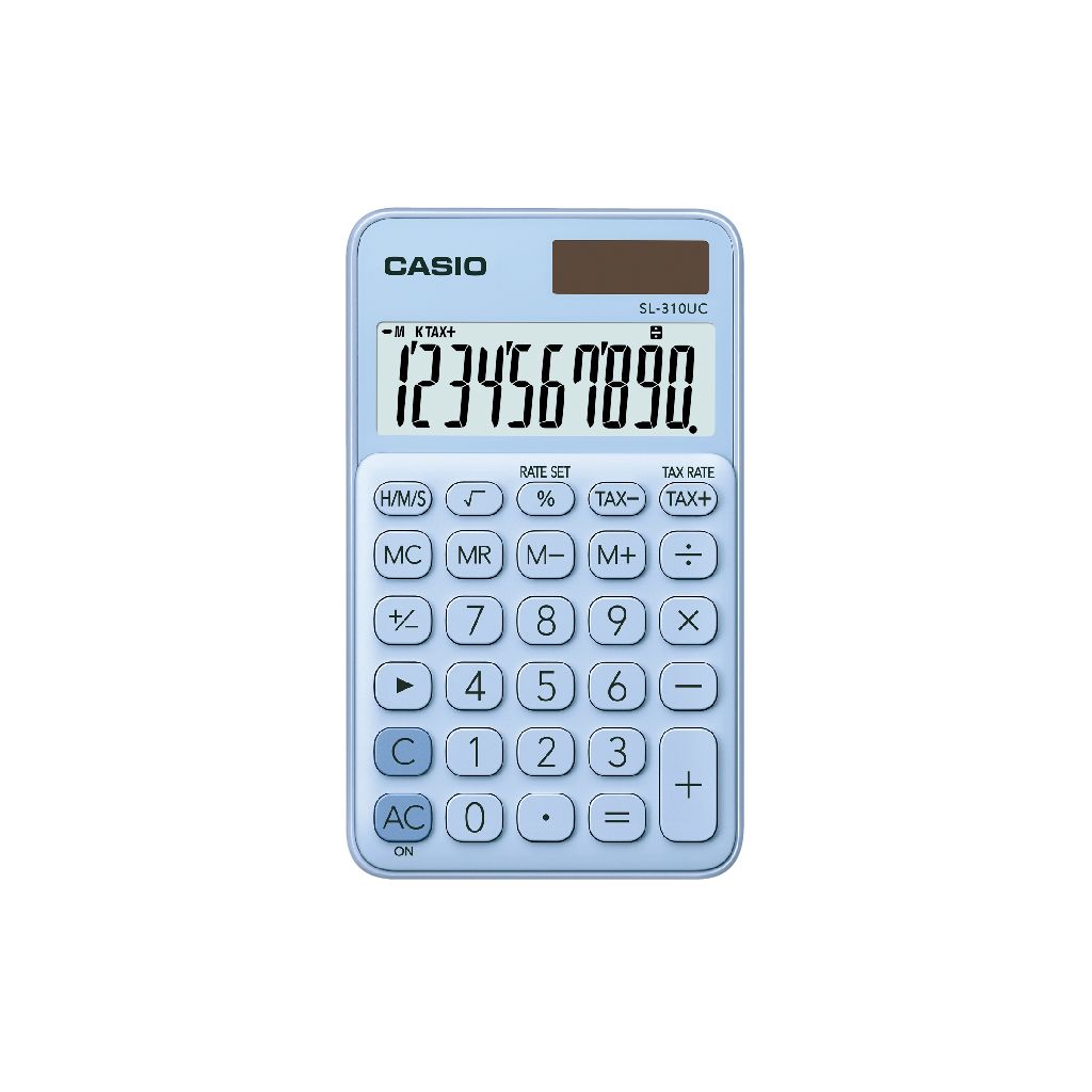 CASIO馬卡龍計算機/ 10位元/ 天空藍/ SL-310UC-LB/ 新包裝