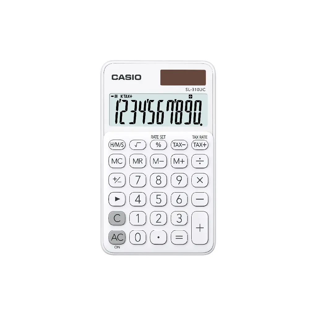 CASIO馬卡龍計算機/ 10位元/ 白/ SL-310UC-WE/ 新包裝
