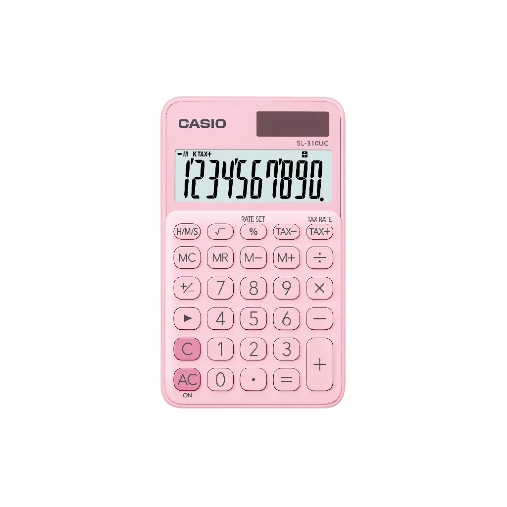 CASIO馬卡龍計算機/ 10位元/ 粉紅/ SL-310UC-PK/ 新包裝