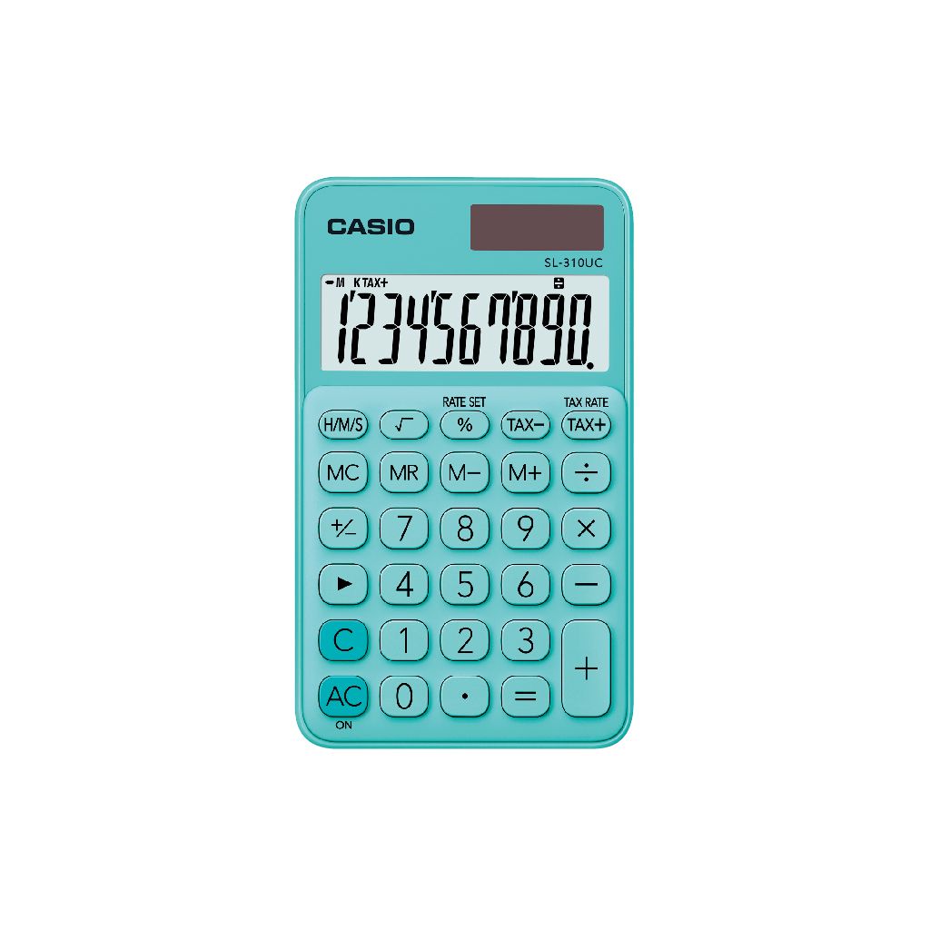 CASIO馬卡龍計算機/ 10位元/ 薄荷綠/ SL-310UC-GN/ 新包裝