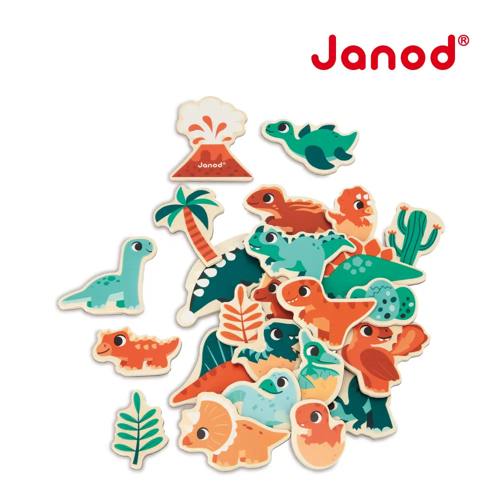 Janod恐龍夢公園/ 遊戲磁吸片