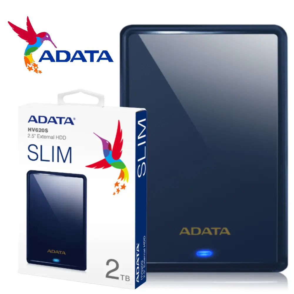 ADATA 威剛 HV620S 2TB 2.5吋 行動硬碟(藍色)