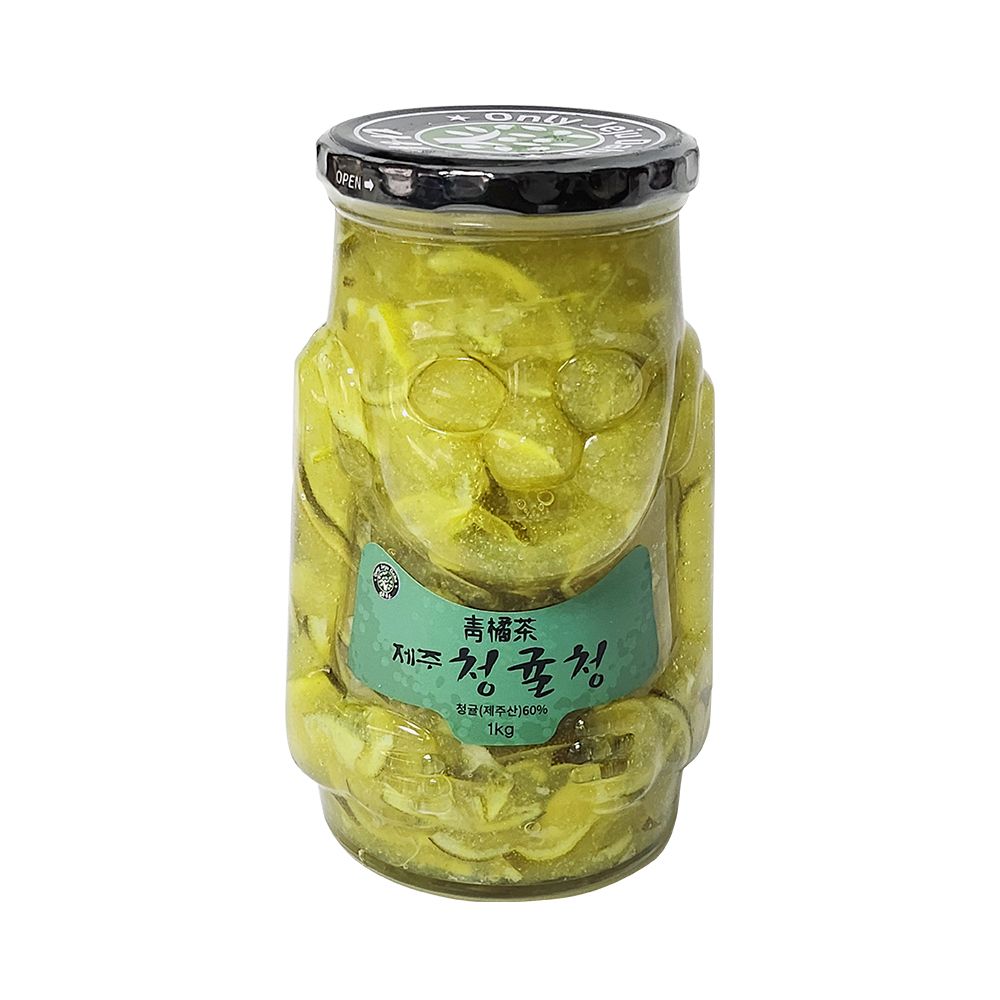【韓味不二】濟州島特產-濟州青橘茶(果醬)1kg*3瓶