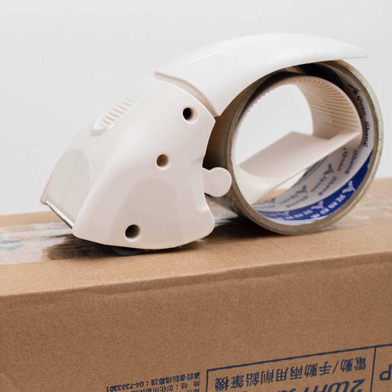 【誠品限定】ABEL力大牌EVO省力降噪封箱膠帶台/ 米白