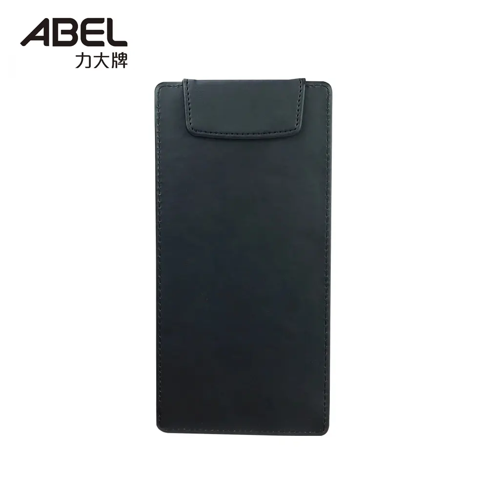 ABEL力大牌皮質帳單夾/ 黑