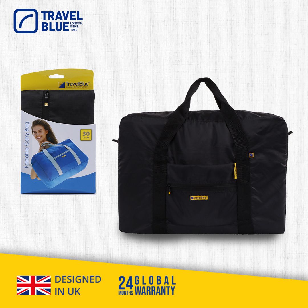 Travel Blue折疊手提袋/ 30L/ TB066/黑