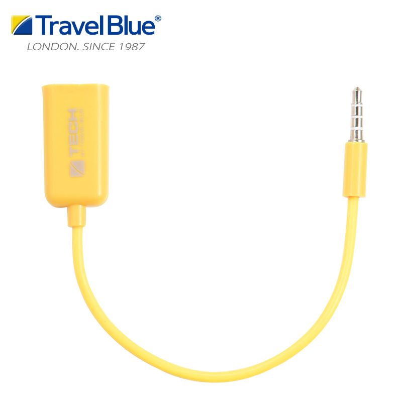 Travel Blue雙孔音樂分享器/ TB562/ 黃
