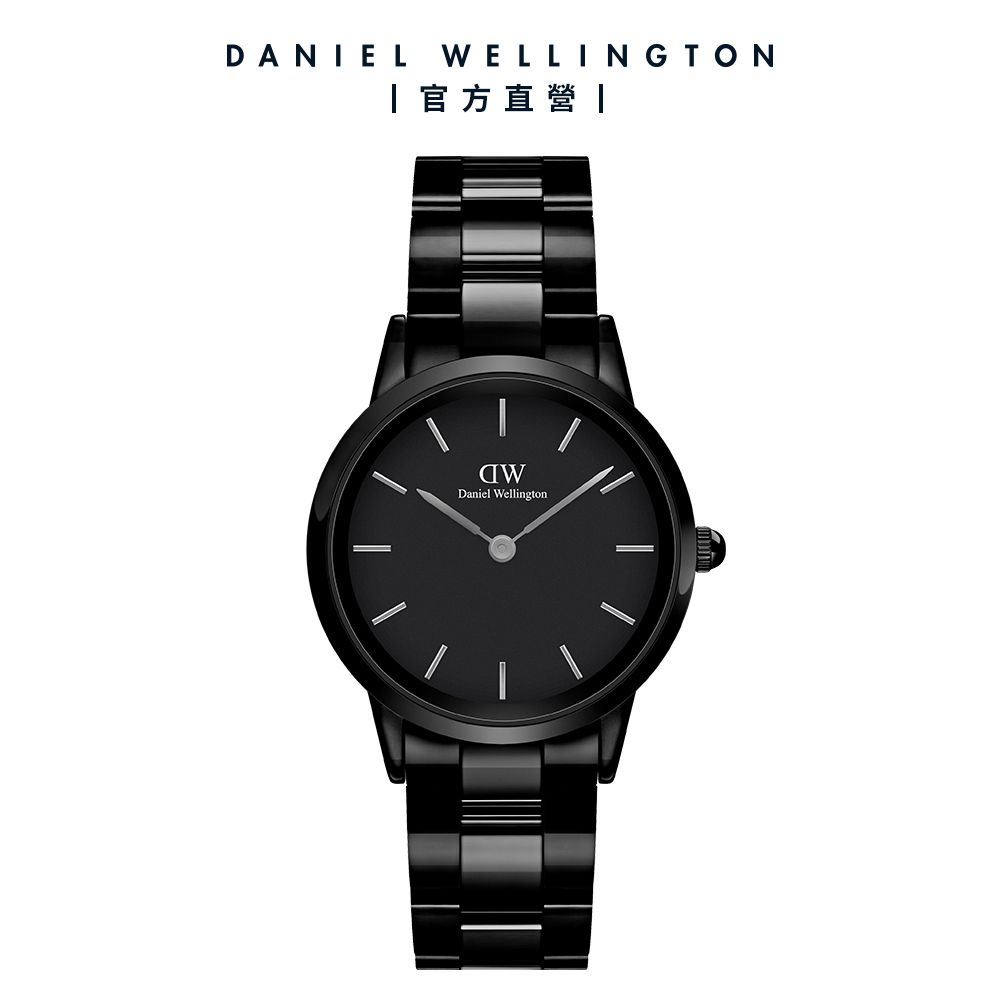Daniel Wellington 手錶 Iconic Link Ceramic 28mm/32mm曜石黑陶瓷錶(DW00100414 DW00100415)/ 32mm