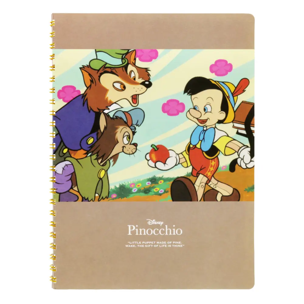 日本 sun-star Disney Retro Art Collection線圈筆記本/ A5/ 木偶奇遇記