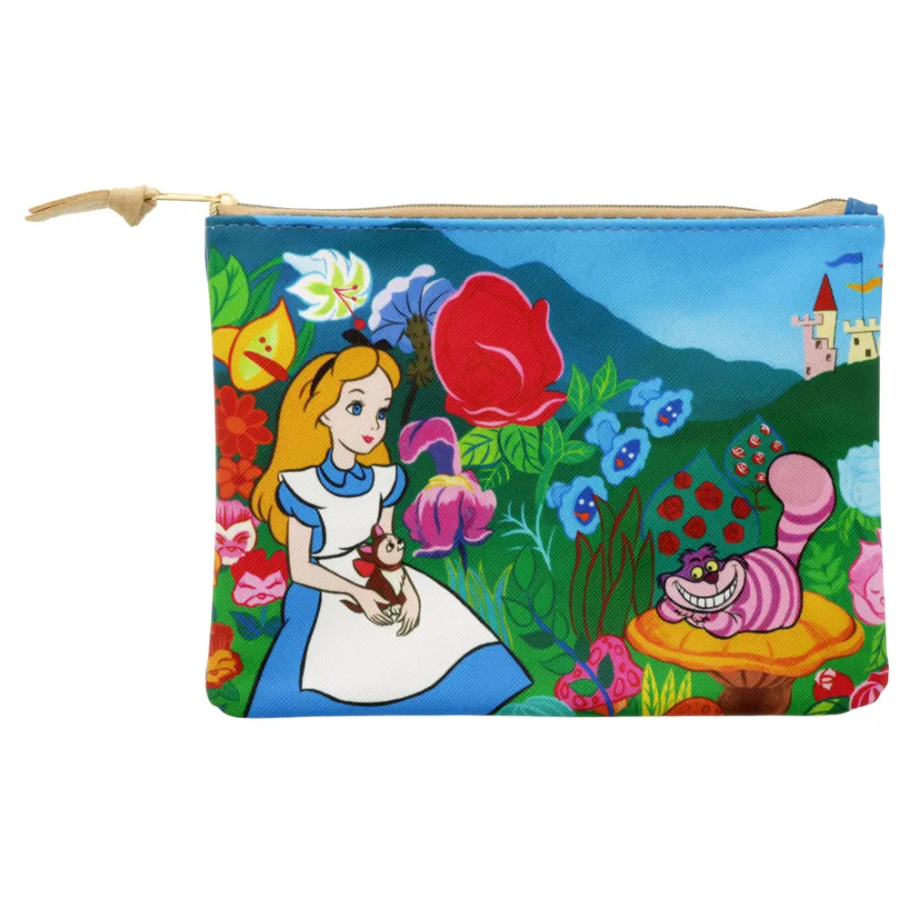 日本 sun-star Disney Retro Art Collection收納袋/ 愛麗絲