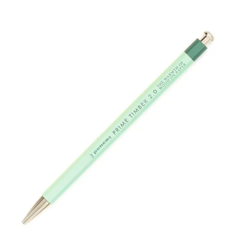 日本 HIGHTIDE Penco Prime Timber 自動鉛筆附削筆器/ 薄荷綠