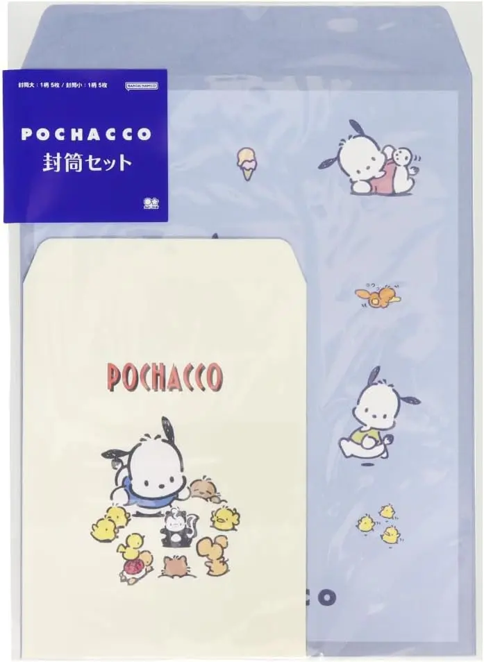 日本 sun-star 三麗鷗Sanrio Retro 2信封組/ 帕恰狗