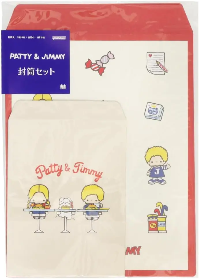 日本 sun-star 三麗鷗Sanrio Retro 2信封組/ 帕蒂&吉米