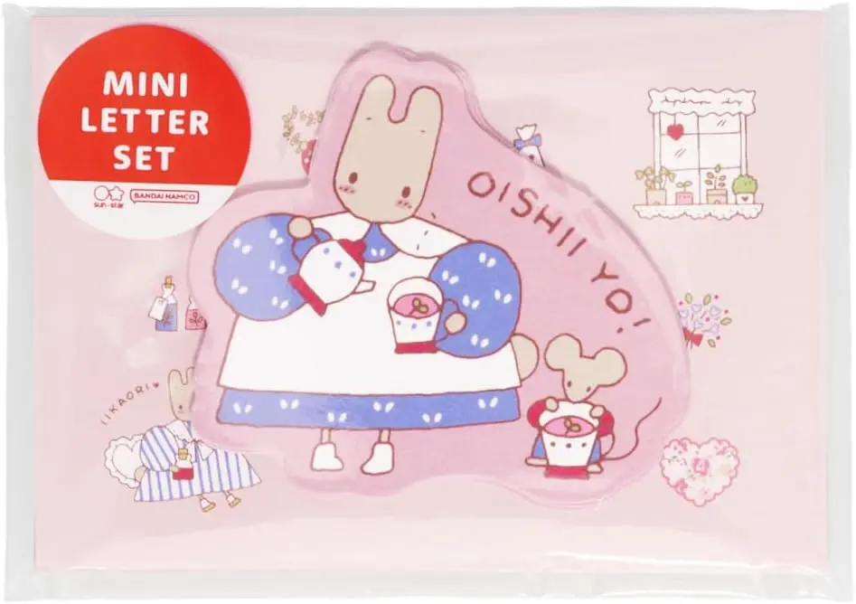 日本 sun-star 三麗鷗Sanrio Retro 2迷你信封信紙組/ 兔媽媽