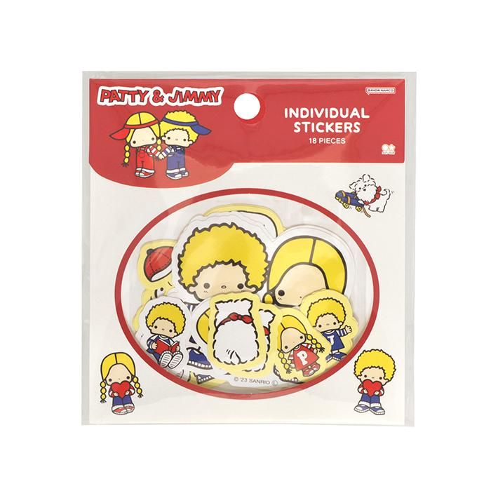 日本 sun-star 三麗鷗Sanrio Retro 2貼紙/ 帕蒂&吉米