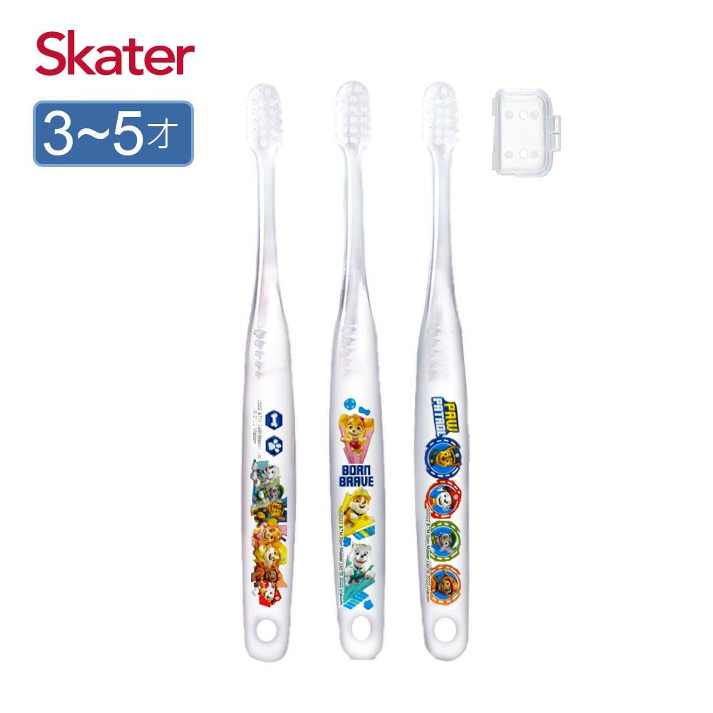 Skater兒童牙刷/ 3-5歲/ 3入組/ 汪汪隊PAWSIBLE