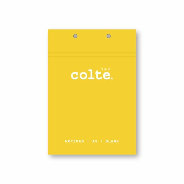 colte上掀式筆記本/ A5/ 100P/ 點點/ 黃色