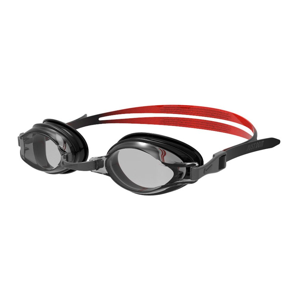 NIKE CHROME 訓練型泳鏡 蛙鏡 抗UV 防霧鏡片 抗過敏 可調鼻架 NESSD127/ 079 淺紅x紅