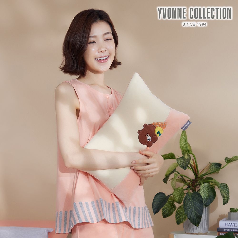 YVONNE COLLECTION熊大莎莉方形抱枕30x45公分(LINE FRIENDS)