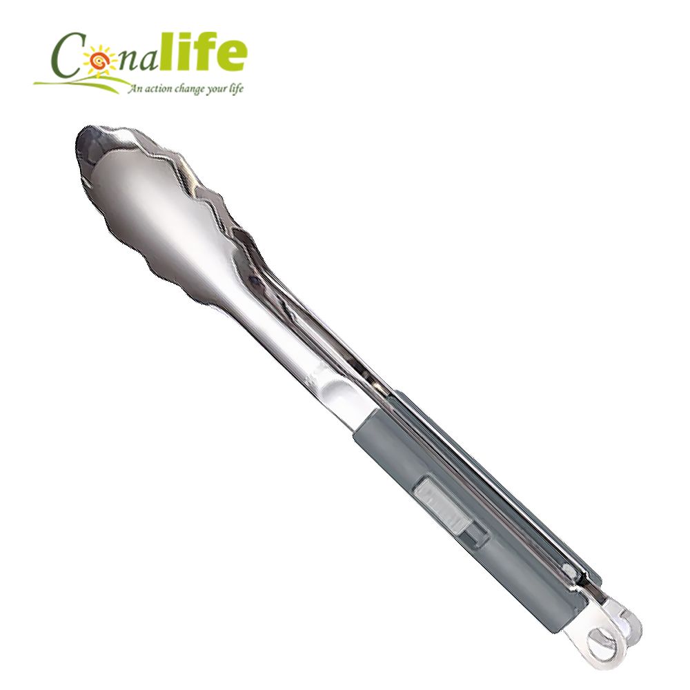 Conalife 優質304不銹鋼滑扣式料理夾