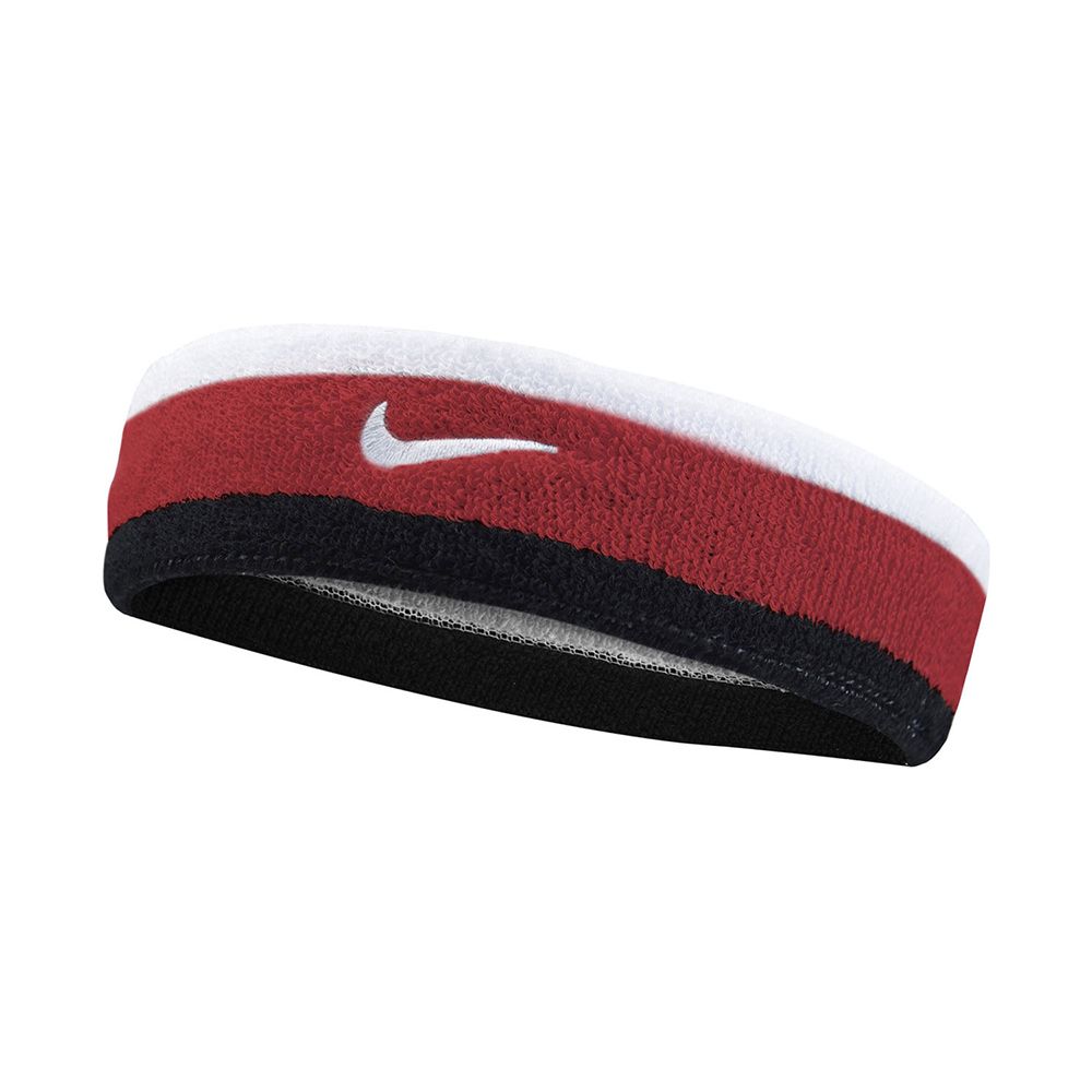 NIKE 吸汗 止汗帶 SWOOSH 單色頭帶 BASKETBALL系列/ 118 白紅黑