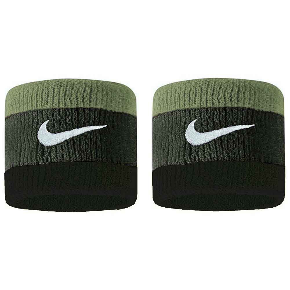 NIKE 吸汗 SWOOSH 腕帶 護腕 BASKETBALL系列 雙入裝/ 314 軍綠