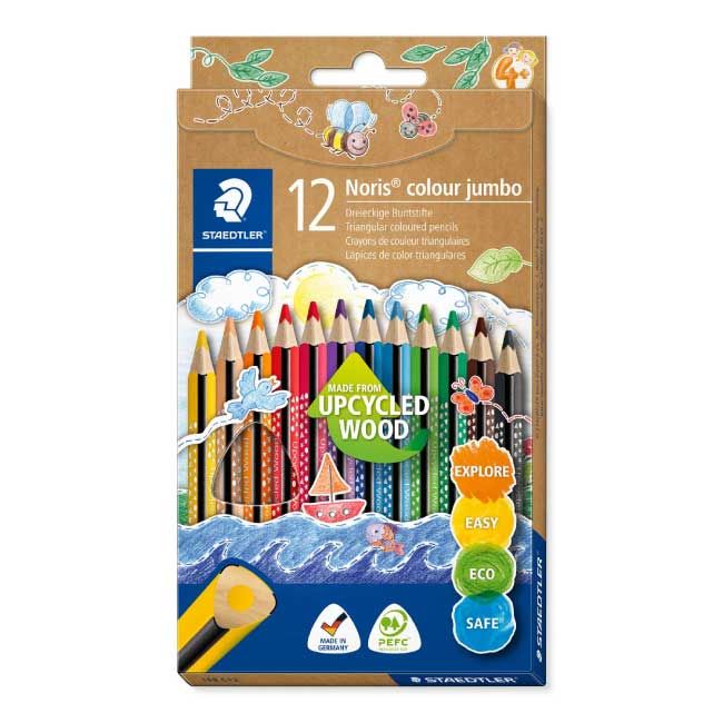 STAEDTLER JUMBO三角色鉛筆/ 12色