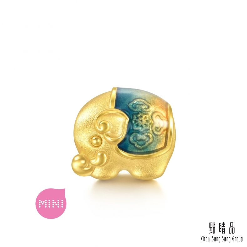 點睛品 Charme Mini 可愛吉象 黃金串珠