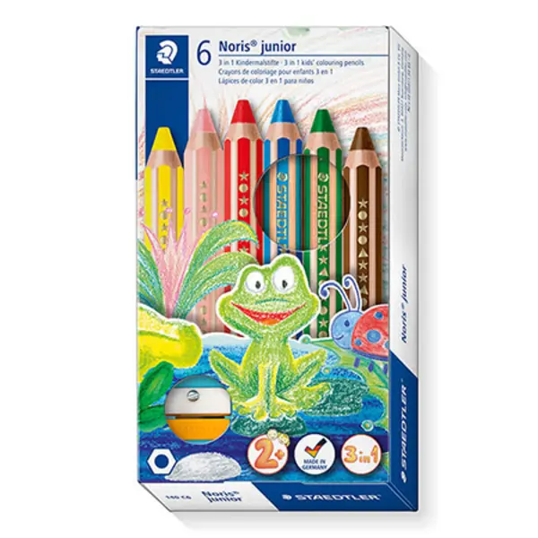 STAEDTLER Buddy 3合一彩色蠟鉛筆/ 6色/ 140 C6