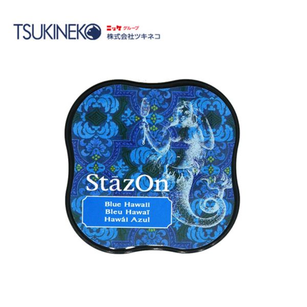 Tsukineko月貓油性印台/ 夏威夷藍/ SZ-MID-65