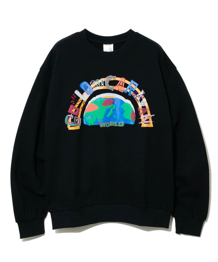 HEAVYUSE/go slow/多種刺繡表現圖案go slow世界SWEAT/ M
