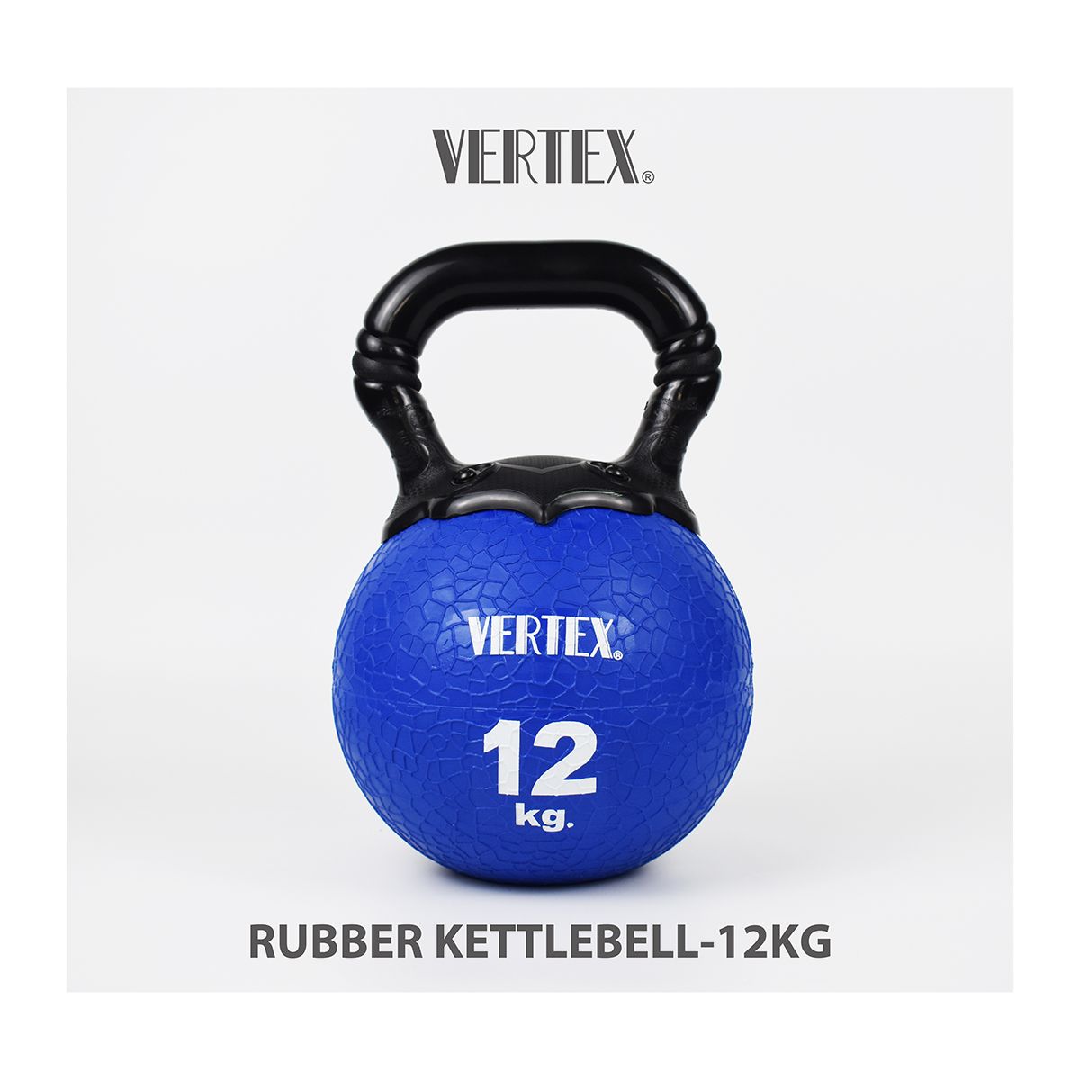 【VERTEX】12KG 橡膠壺鈴 深藍