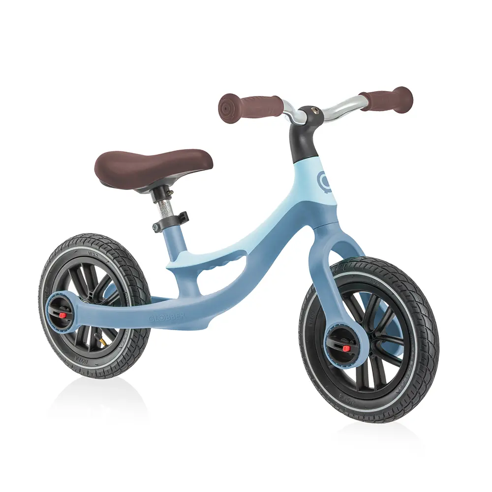 法國 GLOBBER GO BIKE ELITE AIR 充氣胎平衡滑步車-銀河系灰藍