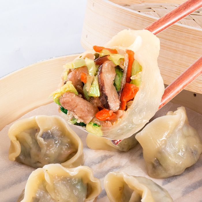 【KAWA巧活】香菇黑木耳素食手工水餃