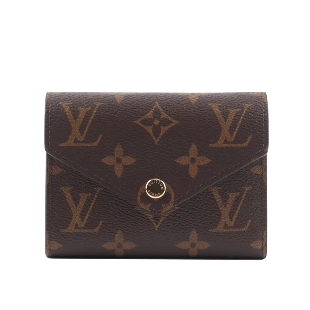 【Louis Vuitton 路易威登】Monogram Victorine 新款金釦三折短夾(芭蕾粉) M62360/平行輸入