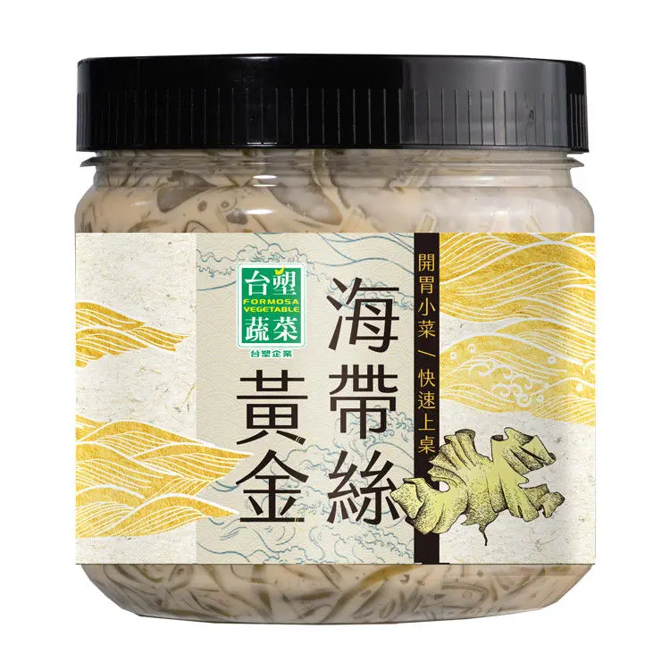 【台塑嚴選】黃金海帶絲(500g/罐)4入