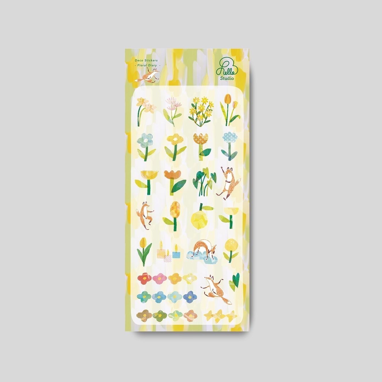 Hello Studio透明割型貼紙/ 花嶼日記Floral Diary