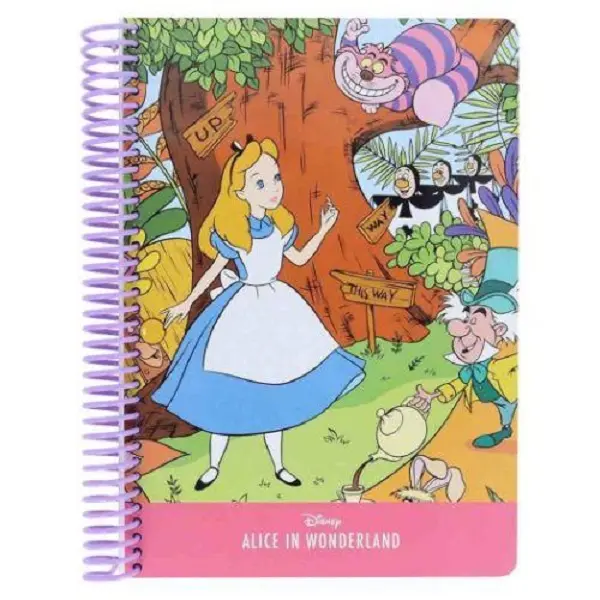 日本 sun-star Disney Retro Art Collection線圈筆記本/ B6/ 愛麗絲