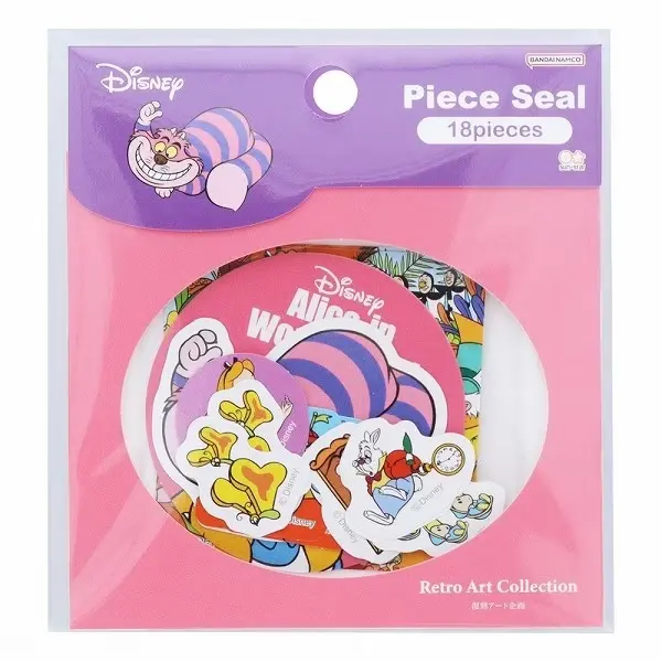日本 sun-star Disney Retro Art Collection 單張貼紙包/ 愛麗絲