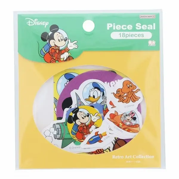 日本 sun-star Disney Retro Art Collection 單張貼紙包/ 米奇