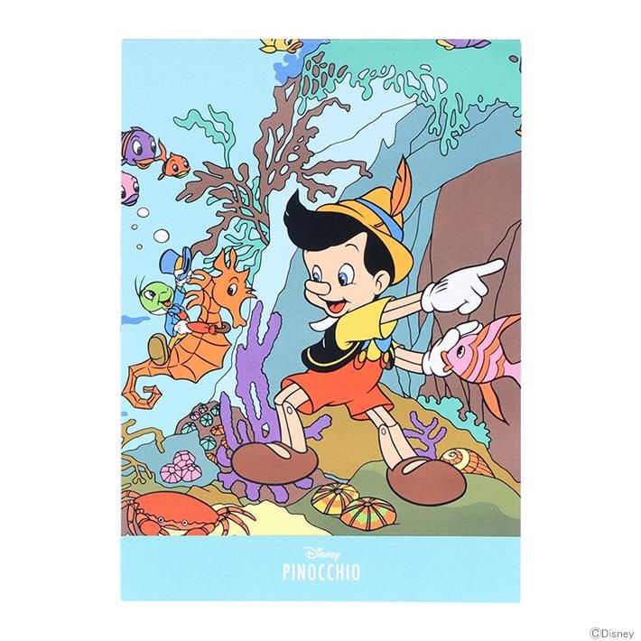 日本 sun-star Disney Retro Art Collection便條紙本/ A6/ 皮諾丘