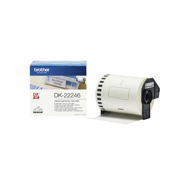 Brother DK-22246 連續標籤帶( 103mm 白底黑字)