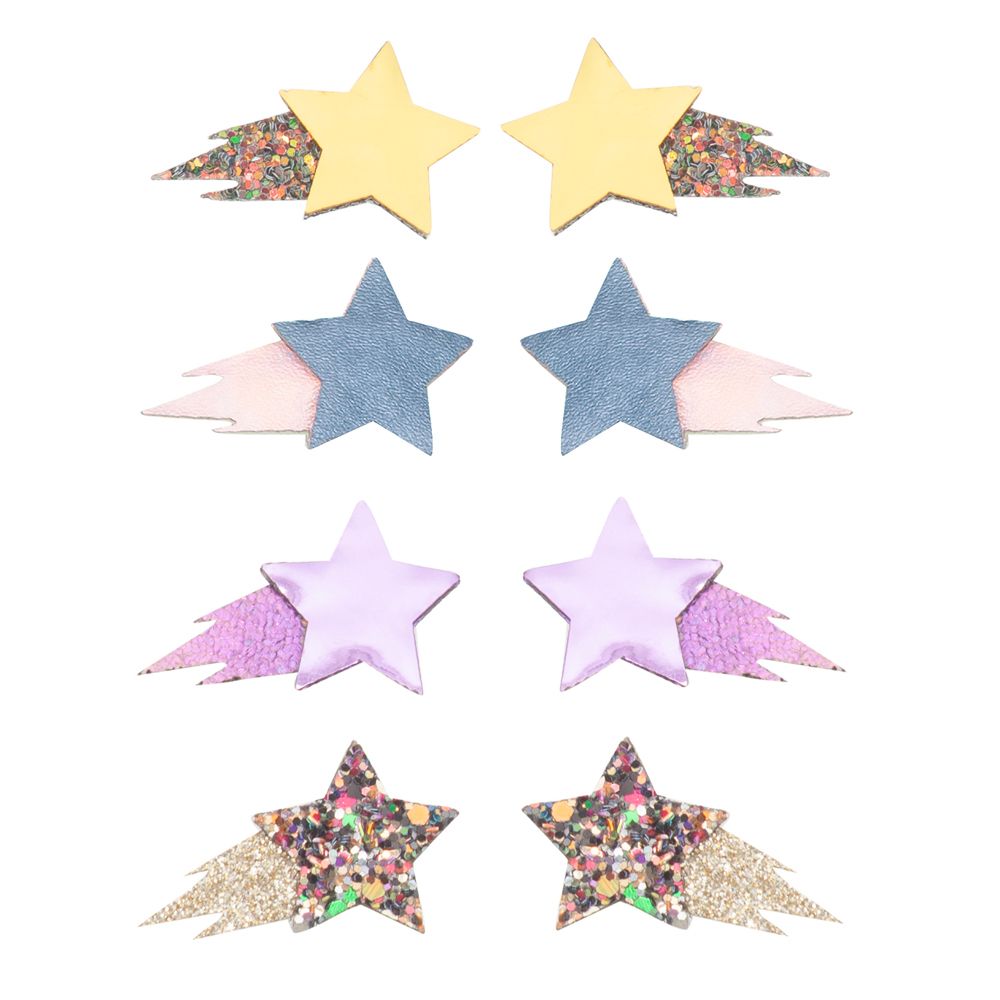 Mimi & Lula AW23搖滾齊格彗星閃閃迷你髮夾/ 8入