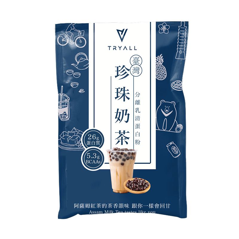 [台灣 TRYALL] 世界奶茶 全分離隨手包 (35-38g/包)/ 台灣珍珠奶茶